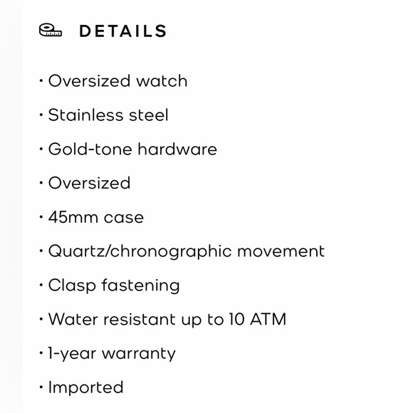 Michael Kors Oversized Slim Runway Gold-Tone
Watch - Picture 5 of 7